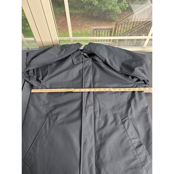 Kenneth Cole Reaction Men's Black Semi-Insulated Relaxed Trench Coat Size M - Picture 9 of 11